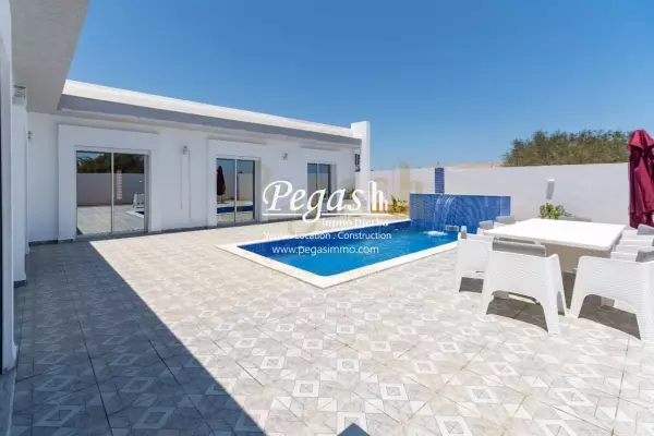 photo bien une maison à louer avec piscine à Djerba