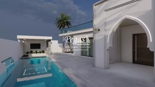 photo bien une maison à Djerba avec piscine à vendre