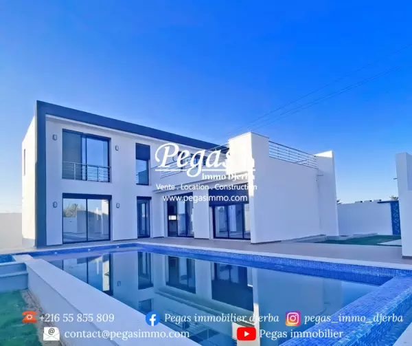photo bien À vendre villa de haut standing avec piscine à Temlel Djerba - midoun